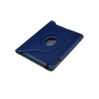 BestDealUSA Deep Blue 360 Degree Rotation Faux Leather Hard Case Stand Cover for iPad 3 Computers & Accessories
