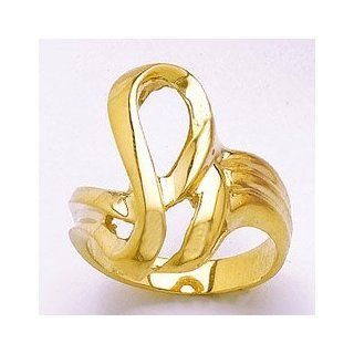 Gold Ring Freeform Ring High Polish Million Charms Jewelry