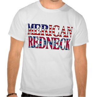 Merican Redneck USA Confederate Flag Tee Shirt