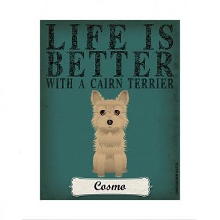 Personal Creations Life is Always Better Dog Breed Art   Tan Terrier