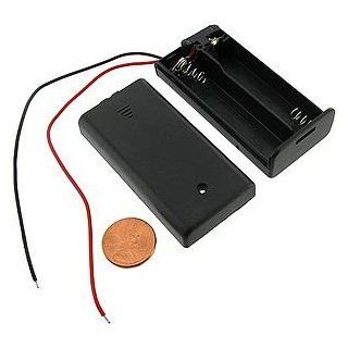 2AA Battery Holder   w/Wires and Switch  Hobby Motor  
