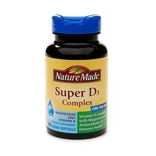 Nature Made Super D3 Complex, Liquid Softgels 90 ea Health & Personal Care