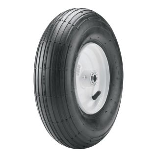 Marathon Tires Wheelbarrow and Cart Tire, 5/8in. Bore — 13in. / 4.00-6  Wheelbarrow Wheels
