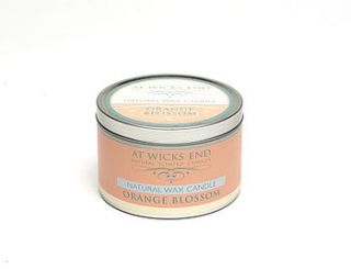 orange blossom natural wax candle by at wicks end