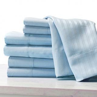 Concierge Collection Microfiber Solid and Stripe 2 pack Sheet Set   California