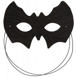 BATMAN MASK MASQUERADE SUPER HERO FANCY DRESS COSTUME BLACK HALF BAT MASK Clothing