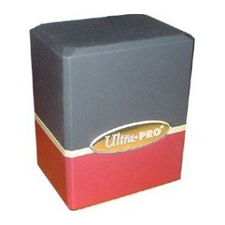 Ultra Pro Satin Deck Box (2 Colors   Black Top / Red Bottom)   Ideal for YuGiOh, Pokemon, Magic The Gathering, World of Warcraft Trading Card Games Toys & Games