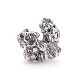 Novobeads Yorkshire Terrier Bead Charm in Sterling Silver   Made in the USA   Fits Pandora and Other European Bead Bracelets Jewelry