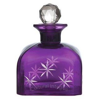 Shop Purple Large Square Perfume Bottle (star cut design) at the  Home Dcor Store