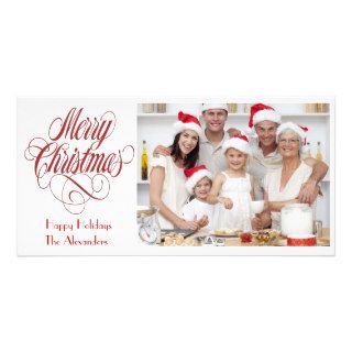 Merry Christmas Photo Card Template Insert Picture