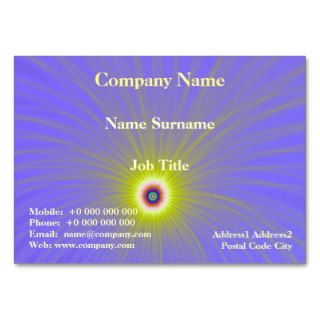 Color Explosion in Yellow and Blue Business Card