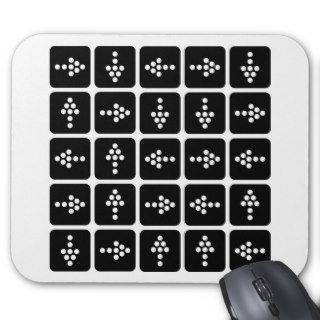 LED Arrow Square Mouse Pads