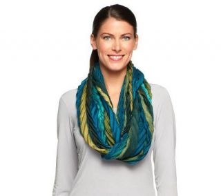 Collection 18 Striped Chevron Infinity Scarf —