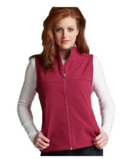 Women's Soft Shell Charles River Vest (Large, Raspberry) Clothing