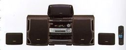 Aiwa NSX AV900 Mini Audio System w/ 5 Speakers& Remote —