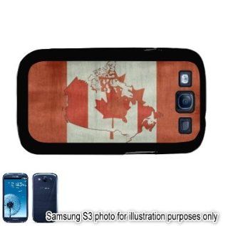Canada Shape Distressed Flag Samsung Galaxy S3 i9300 Case Cover Skin Black Cell Phones & Accessories
