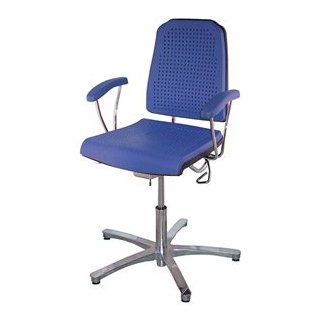Task Chair, 300 lb., Blue