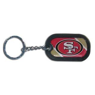 NFL San Francisco 49ers Dog Tag Key Chain  Sports Fan Keychains  Sports & Outdoors