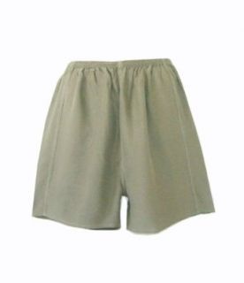 Crepe de Chine Brownish Olive Boxer Shorts Underwear   Medium (26"   33" Unisex) at  Mens Clothing store