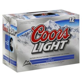 Coors Light Beer Cans 12 oz, 12 pk