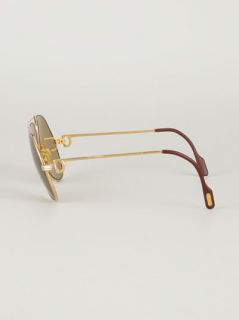 Cartier Vintage Aviator Frame Sunglasses