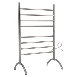 Warmly Yours Electric Towel Warmer — Barcelona, Brushed Stainless Steel, Model# W-BC-08BS-FS  Electric Space Heaters