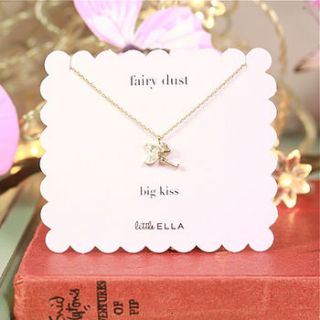 girl's fairy dust necklace by lisa angel