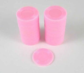 Pink Mini Poker Chip 7/8in Tube of 50ea Toys & Games