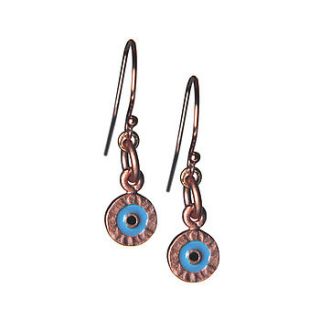 rose gold protection earrings by mia lia