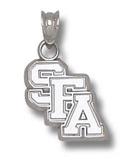 Stephen F. Austin Jacks 5/8" "SFA" Pendant   Sterling Silver Jewelry Sports & Outdoors