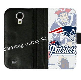 Samsung Galaxy S4 S IV Diary Leather Cover Case With NFL New England Patriots Theme Designed By Coolphonecases Cell Phones & Accessories