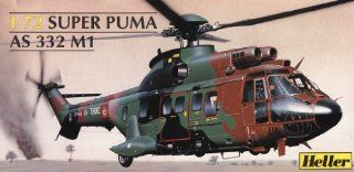 Heller Super Puma AS 332 M1 Helicopter Model Building Kit Toys & Games