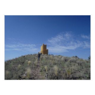 Ziggurat Crestone Colorado Poster