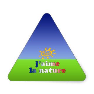 J'aime La Nature I Love Nature in French Sticker
