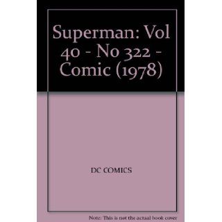 Superman Vol 40   No 322   Comic (1978) Books