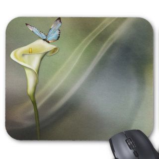 Calla Lily and Butterfly Mouse Pads
