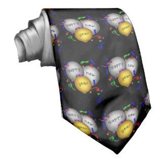 New Years Eve Balloon holiday tie