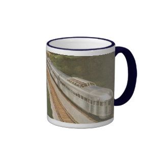 Vintage Vacation by Train, Locomotive in Country Coffee Mug