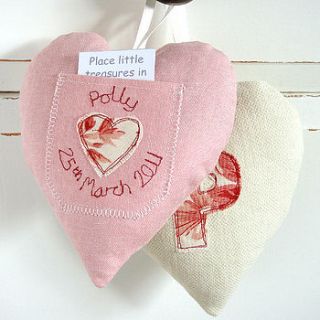 personalised tooth fairy pocket heart by milly and pip