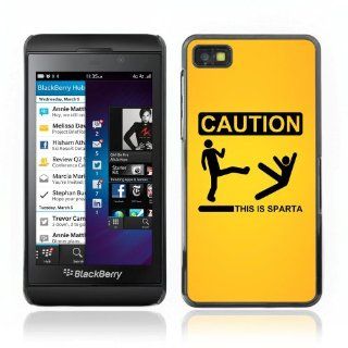 ARTCASES CollectionsTM Black Hard Back Case for Blackberry Z10 ( Funny This Is Sparta ) Cell Phones & Accessories