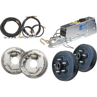 Tie Down Engineering Hydraulic Drum Brake Kit — 10in. Drum, 6,600-Lb. Actuator, 5 Lugs, Model# 82407  Drum Brakes