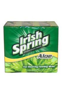 Irish Spring Deodorant Soap, Aloe, Bath Size 3   3.75 oz (106.3 g) bars [11.25 oz (318.93 g)] Health & Personal Care