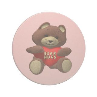 Bear Hugs Valentines Day Gifts Coasters