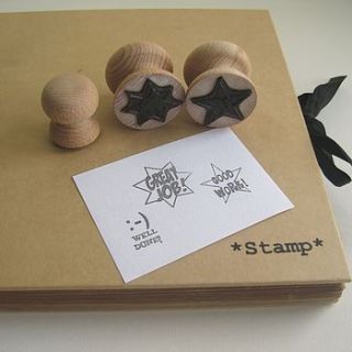 set of teacher stamps by serious stamp