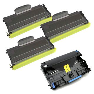 Brother TN360 Compatible Black Toner Cartridges and 1 DR360 Drum Units (Pack of 4) Laser Toner Cartridges