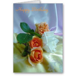 White and Apricot Compassion Greeting Cards