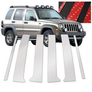 2002 2006 Jeep Liberty Chrome Door Pillar Post Trim Automotive