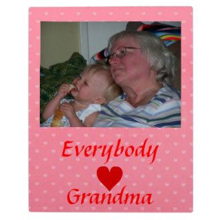 Hearts Picture Custom Frame for Grandma Display Plaques