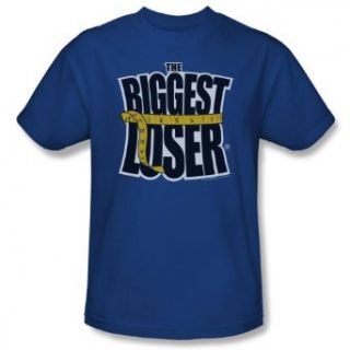 The Biggest Loser LOGO Adult Royal Blue TV Show T shirt Clothing