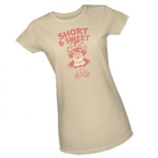 Short & Sweet    Strawberry Shortcake Crop Sleeve Fitted Juniors T Shirt Clothing
